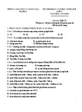 Đề khảo sát học sinh giỏi môn Địa lý Lớp 9 - Năm học 2018-2019 - Phòng giáo dục và đào tạo Hạ Hòa (Có đáp án)